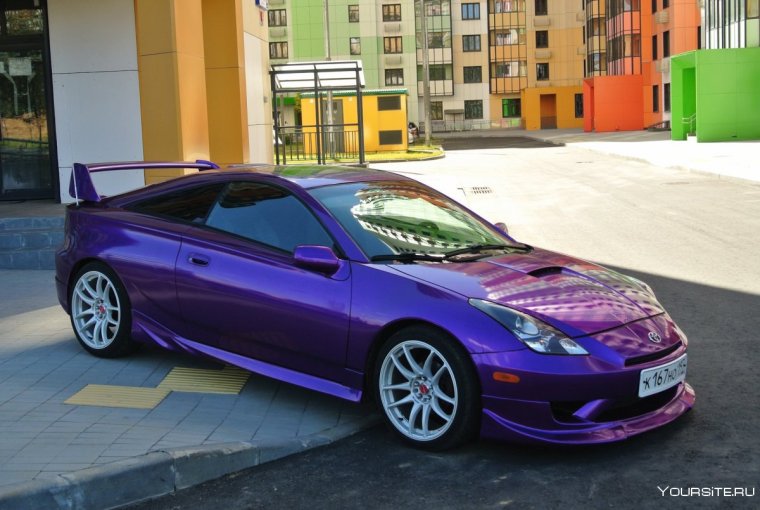 Toyota Celica 2000 фиолетовая