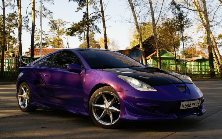 Celica Toyota t230 фиолетовая