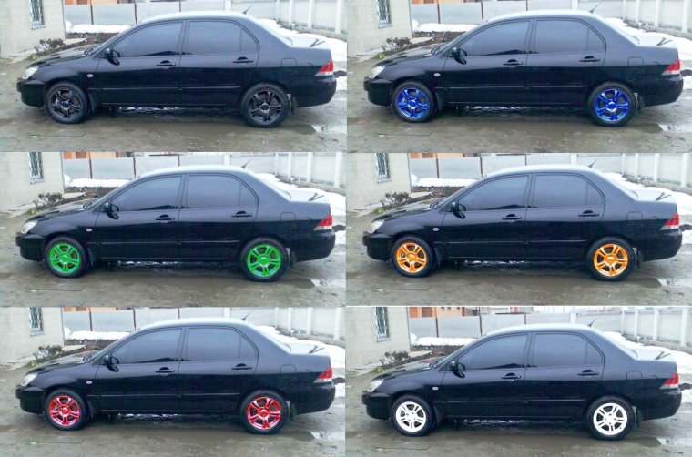 Диски на черной машине