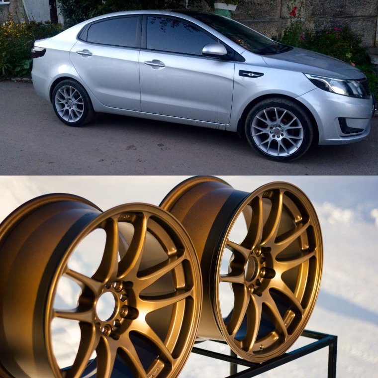 Kia Rio 4 бронза на литье