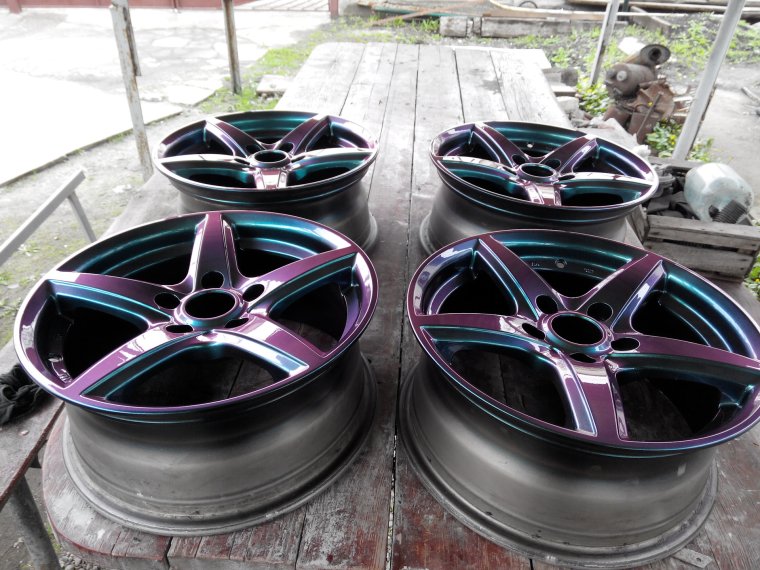 Порошковая краска Кэнди хром