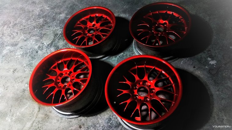 Красные матовые диски