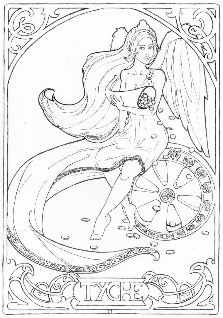 Богиня Фортуна вектор