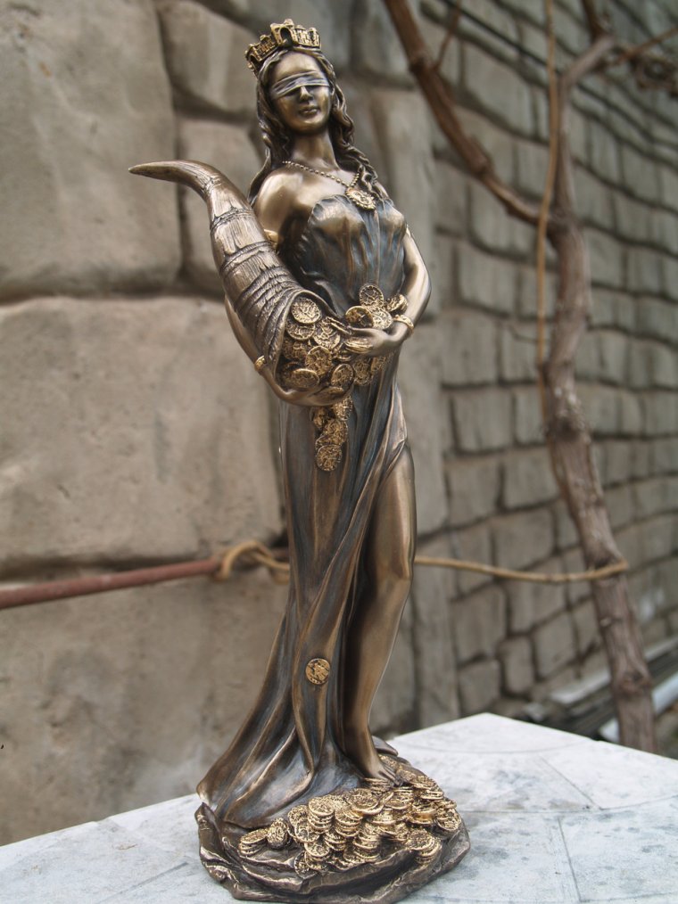 Богиня Фортуна в серебре