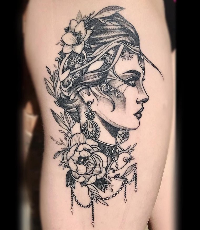 Векторное изображение Богини фортуны