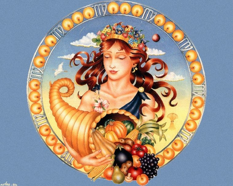 Девушка с рогом изобилия