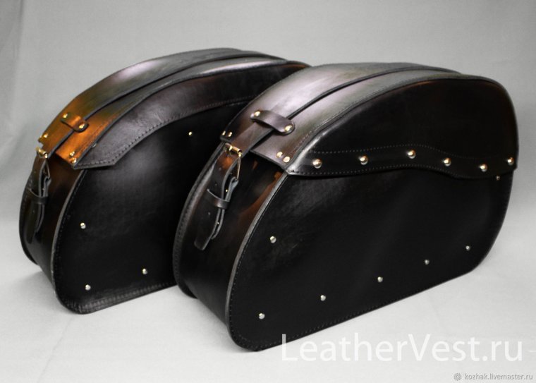 Кожаные кофры для чоппера