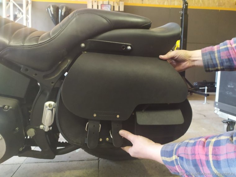 Кожаный Центральный кофр для мотоцикла