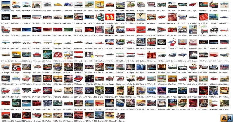 Плакат с названиями марок автомобилей