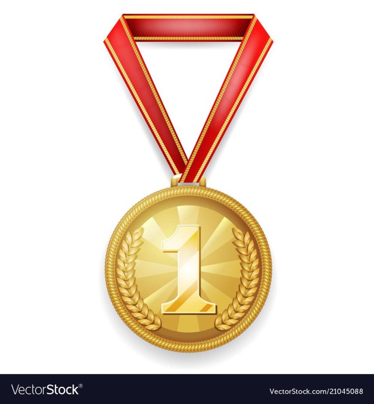 Золотые медали для победителей викторины