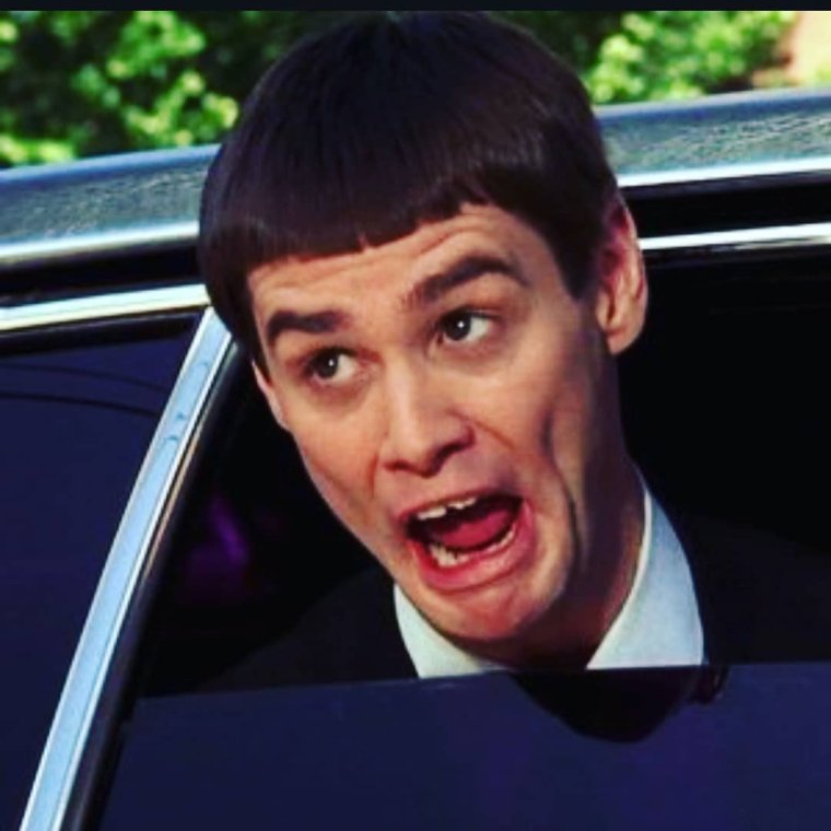 Джим Кэрри тупой и ещё тупее gif