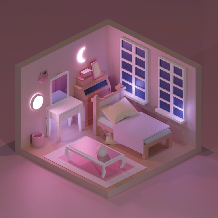 Блендер модель комнаты. Комната sailor moon. blender 3d комната. макет комнаты. 3д модель комнаты.