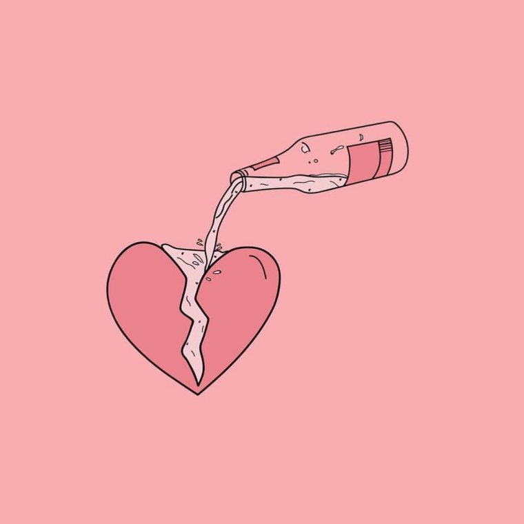 Эстетичное разбитое сердце