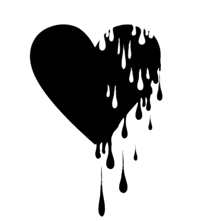 Сердце с подтеками