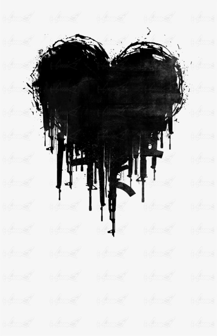 Чёрное разбитое сердце