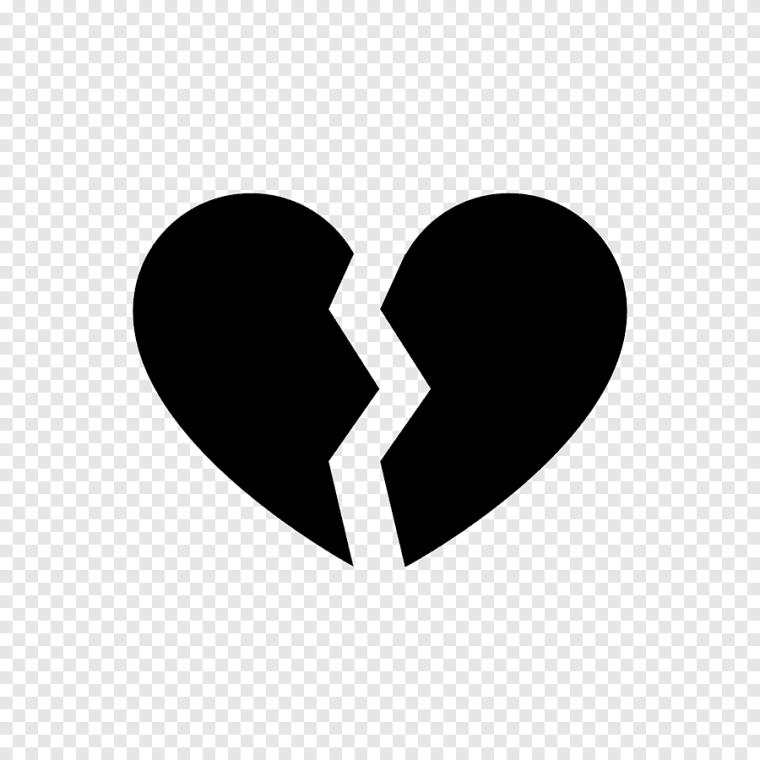 Broken Heart background Black