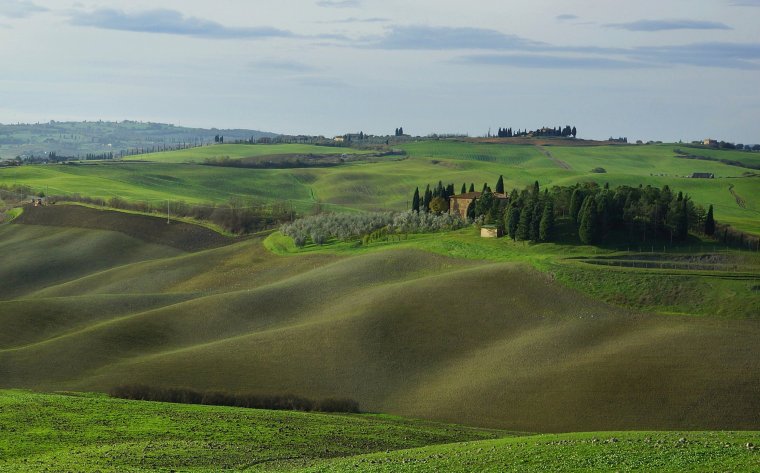 Бархатные поля Тосканы