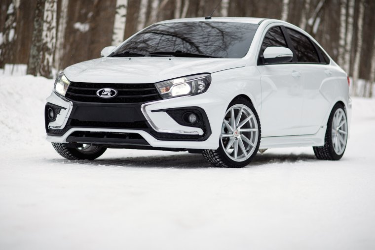 Тюнингованная Лада Веста