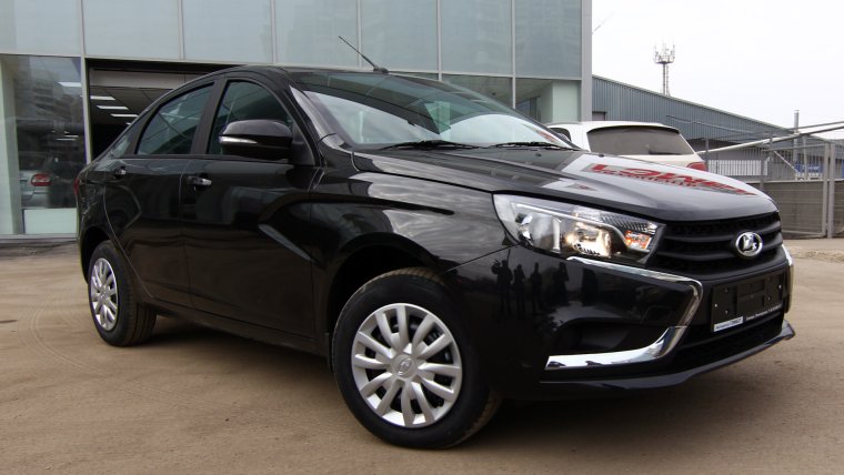 Лада Веста седан черная Жемчужина