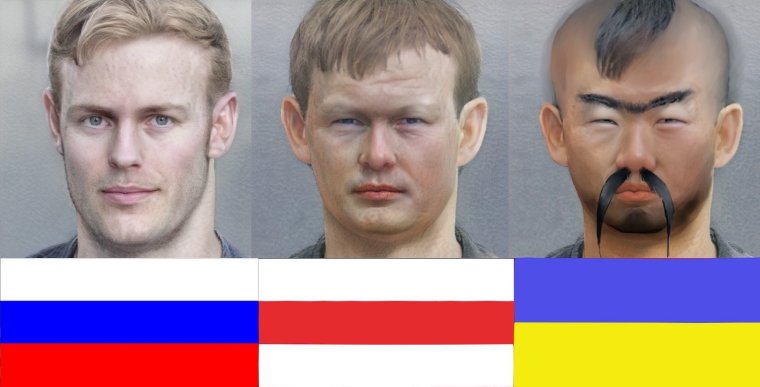 Лицо украинца