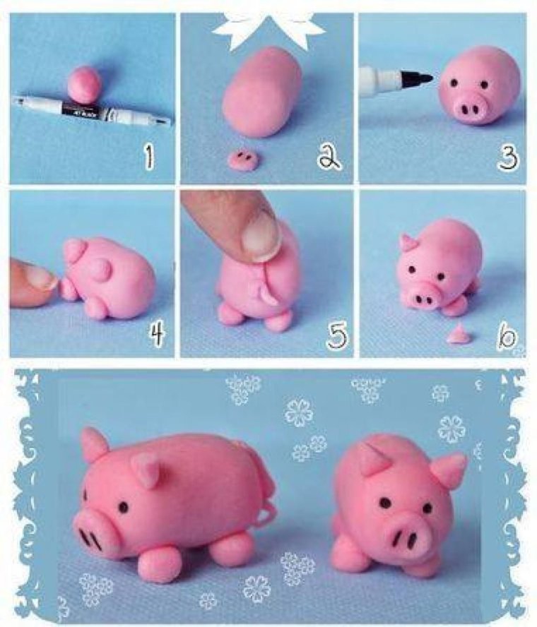 Лепим из пластилина пошагово для детей 6 лет