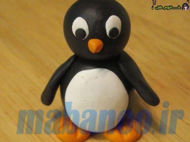 Пингвин из пластилина для детей 5-6