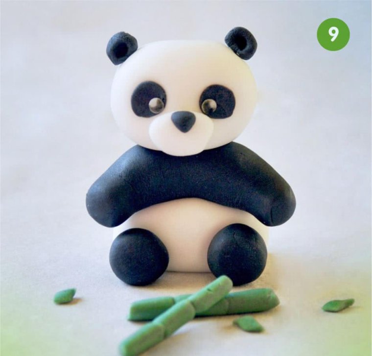 ,Пандачька из пластилина