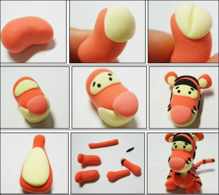 Лепить из легкого пластилина