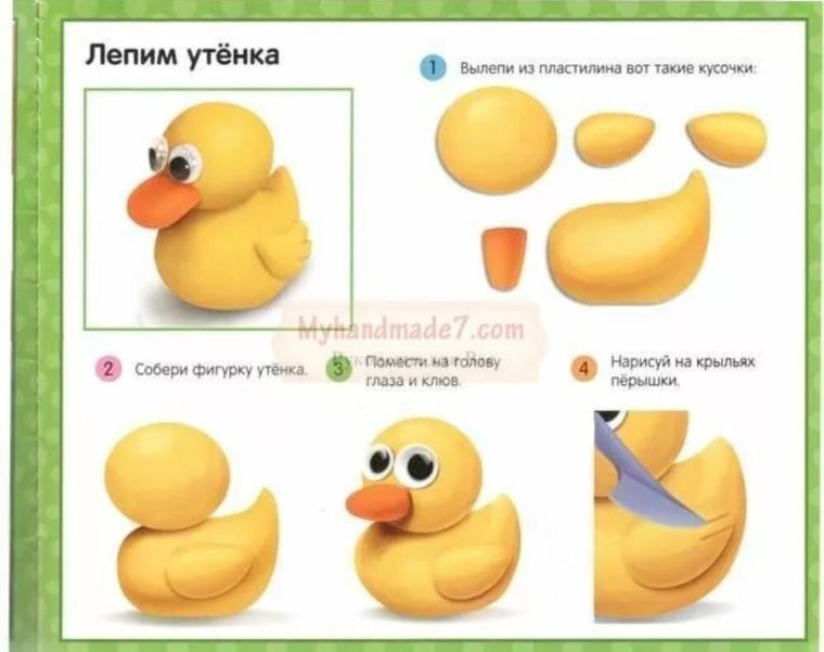 Поделки из пластилина для детей