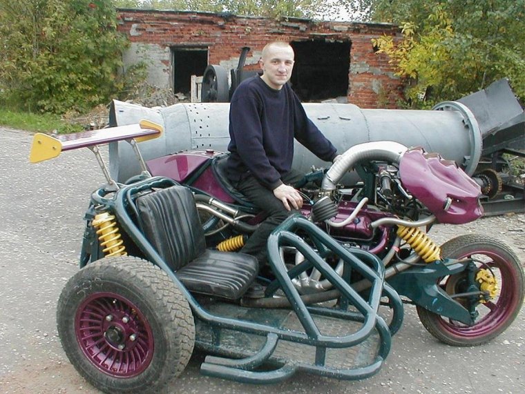 Мото с двигателем от ГАЗ 53