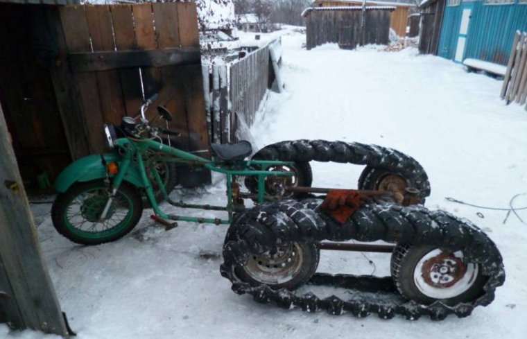 Снегоход из мотоцикла Урал