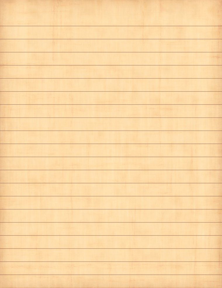 Разлинованный наполовину лист а4