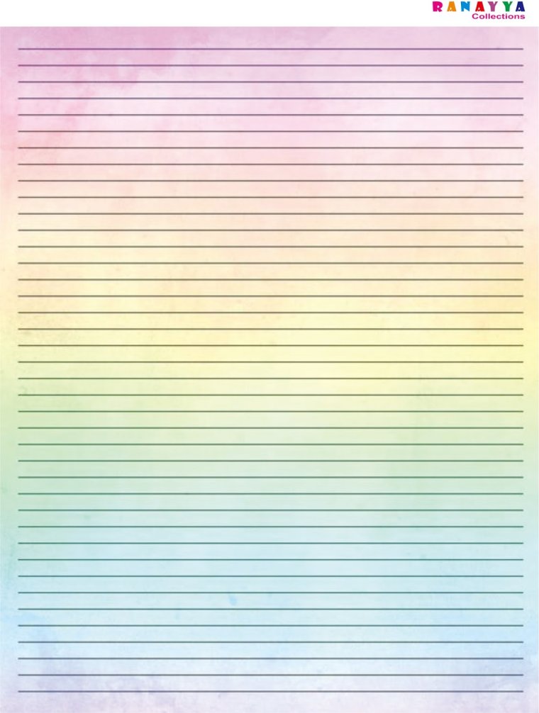 Лист со строчками для письма