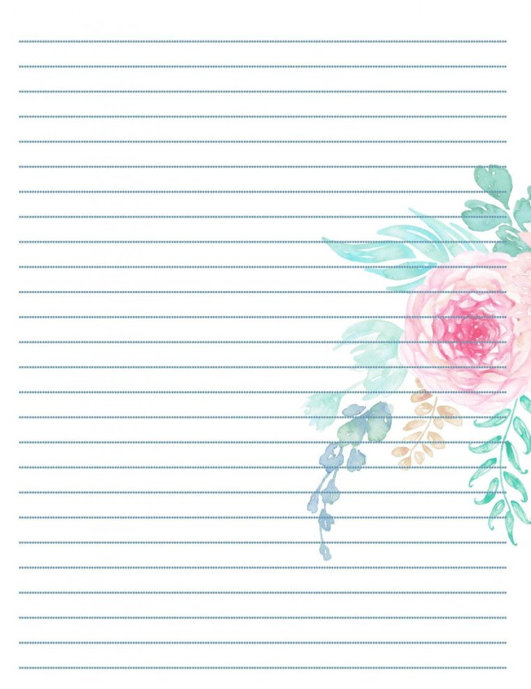 Линованный лист а4