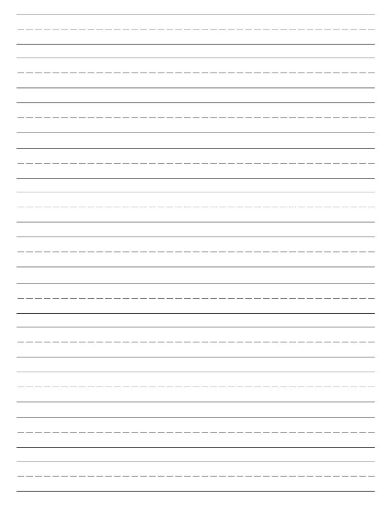 Линованный листок а4