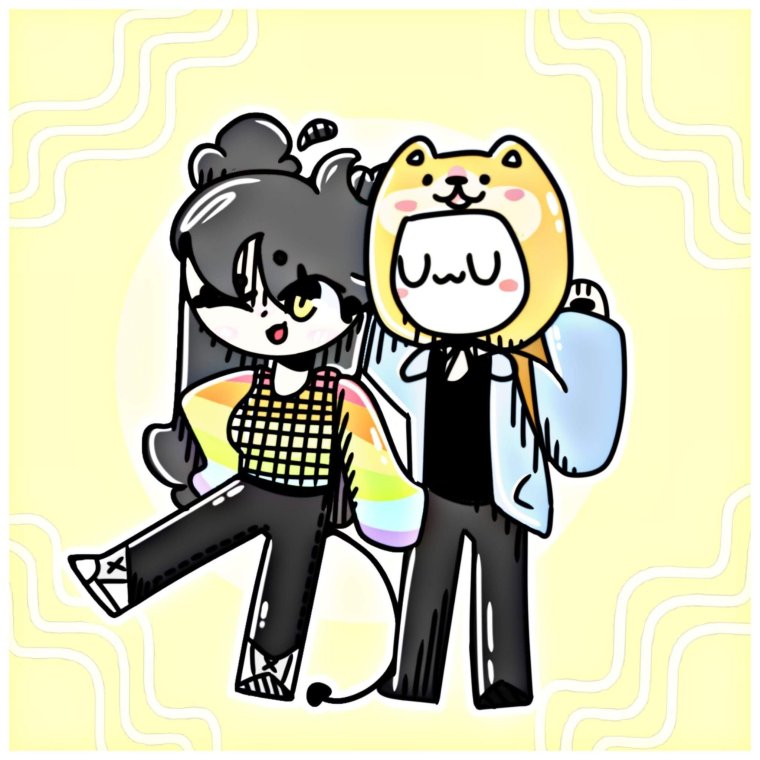 Кошка Лана и Йоши арт