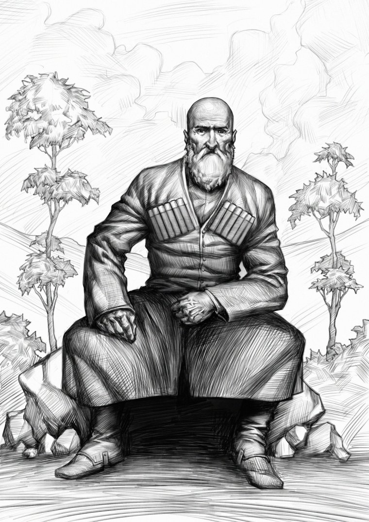 Война на Кавказе рисунок