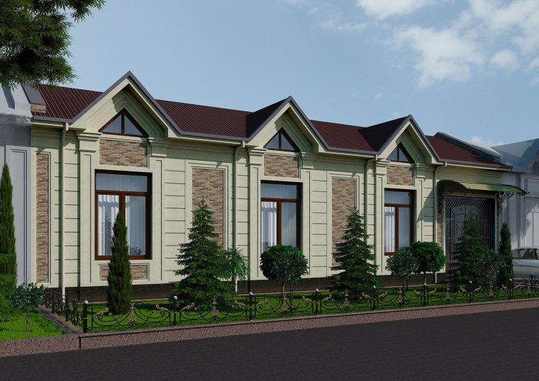 Фасад Узбекистан уйлар