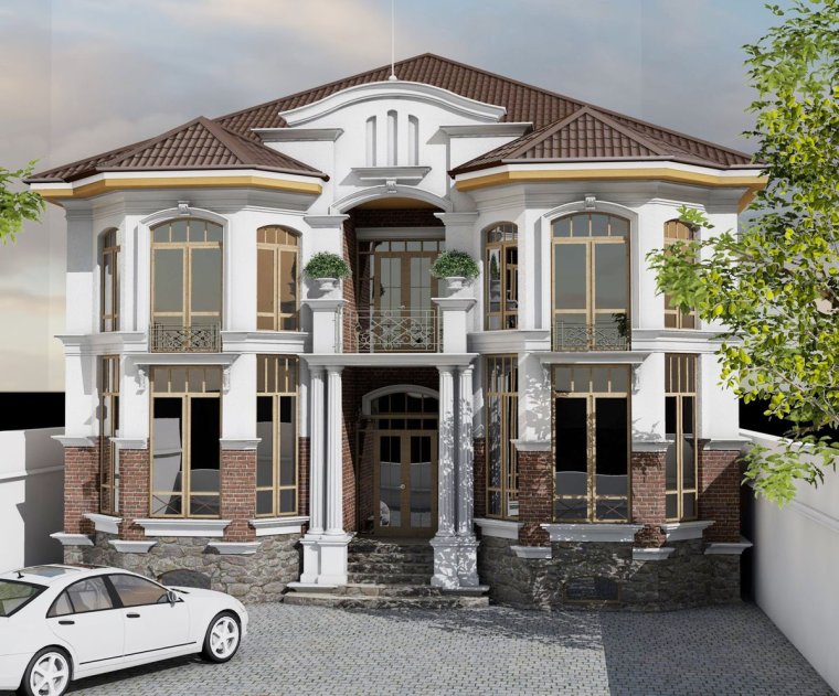 Красивые проекты двухэтажных домов