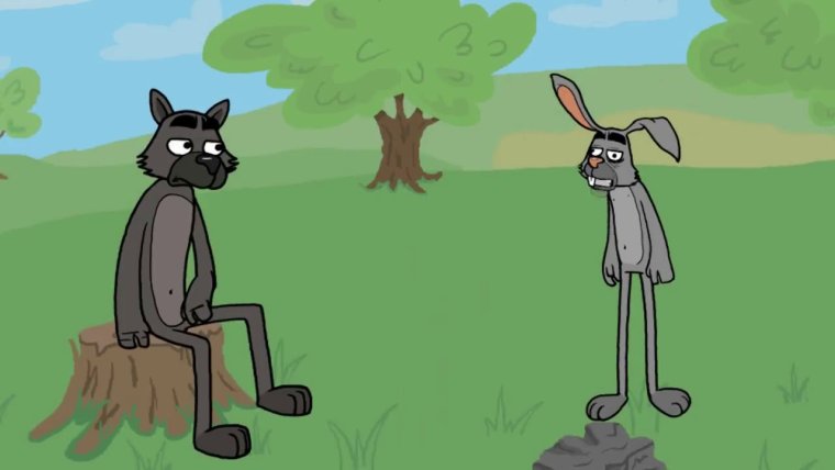 Волк и заяц мультик