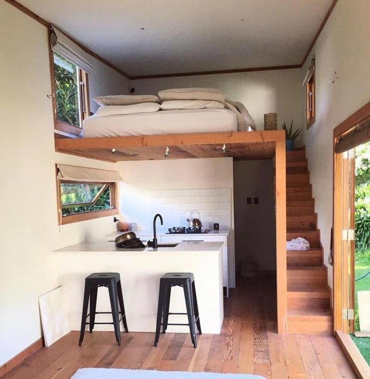 Дачный домик бытовка внутри