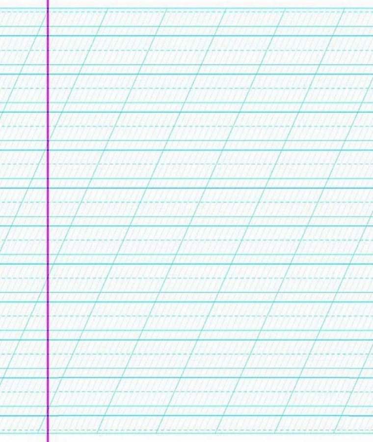 Прописи косая линейка