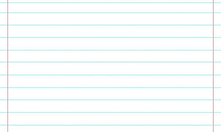 Узкая косая линейка для письма