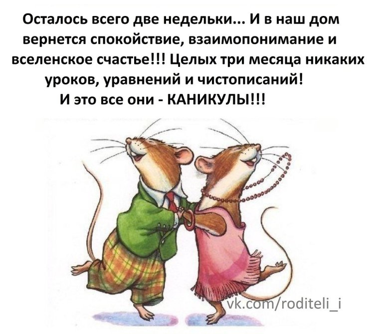 Ура каникулы