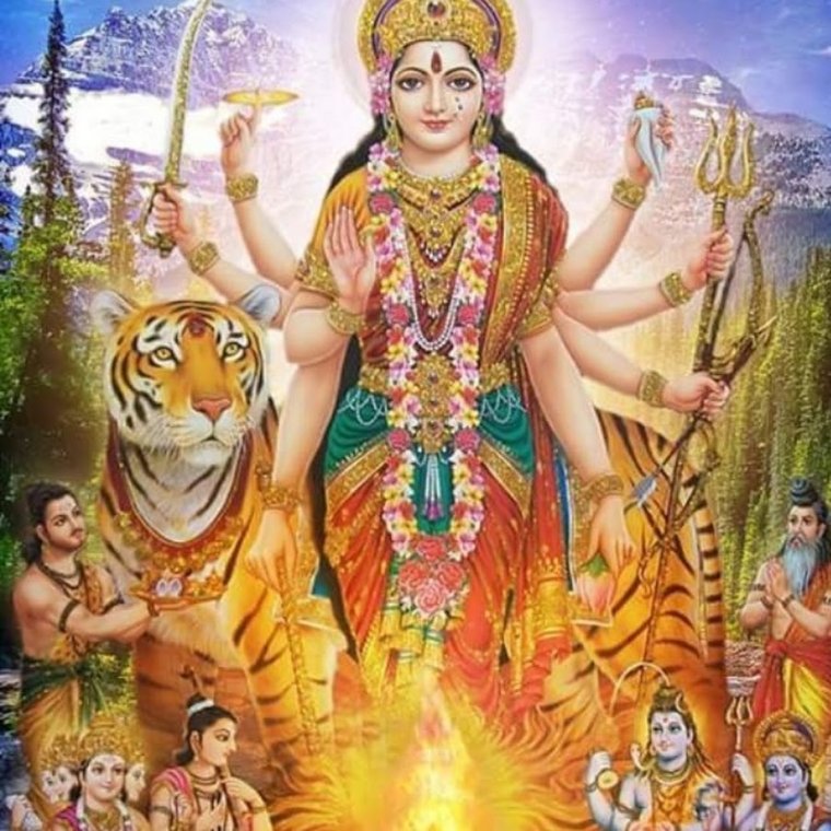 Дурга Деви богиня арт