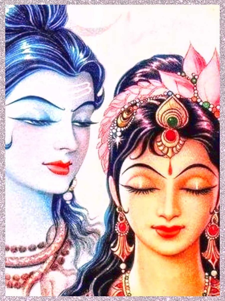 Шива и Парвати любовь