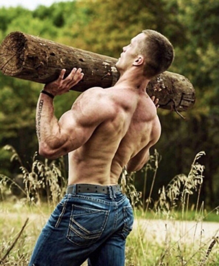 Мужской пресс с трусами