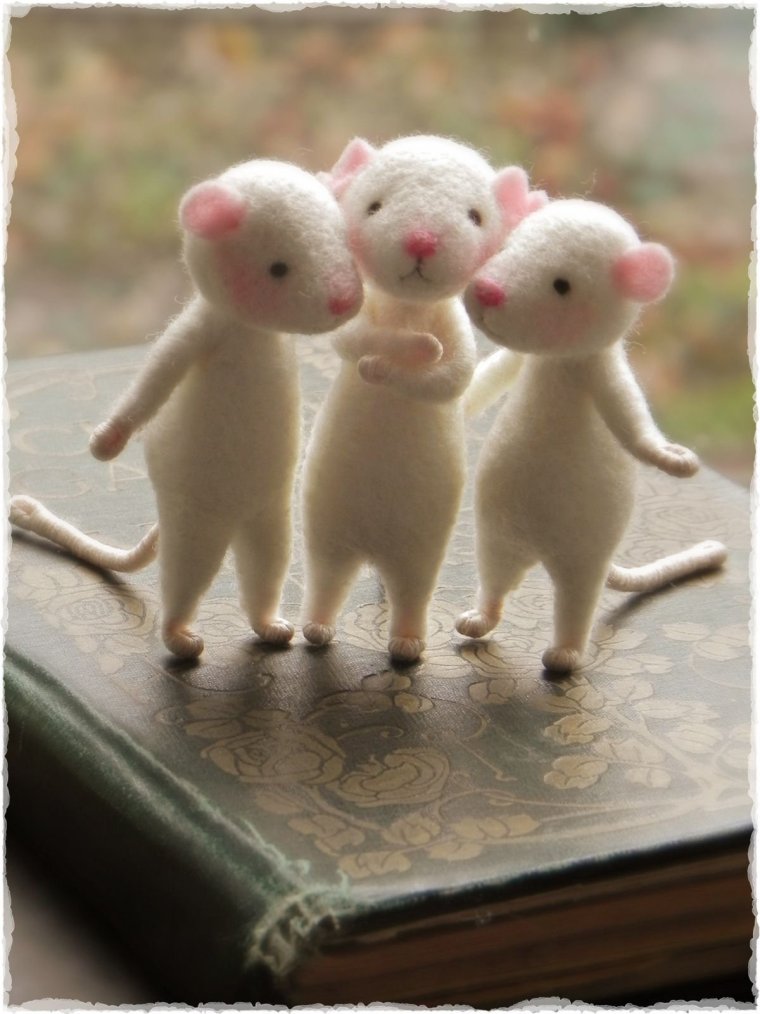 Игрушки из Войлока мыши