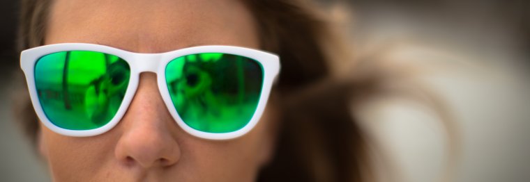 Зеленые очки для глаз