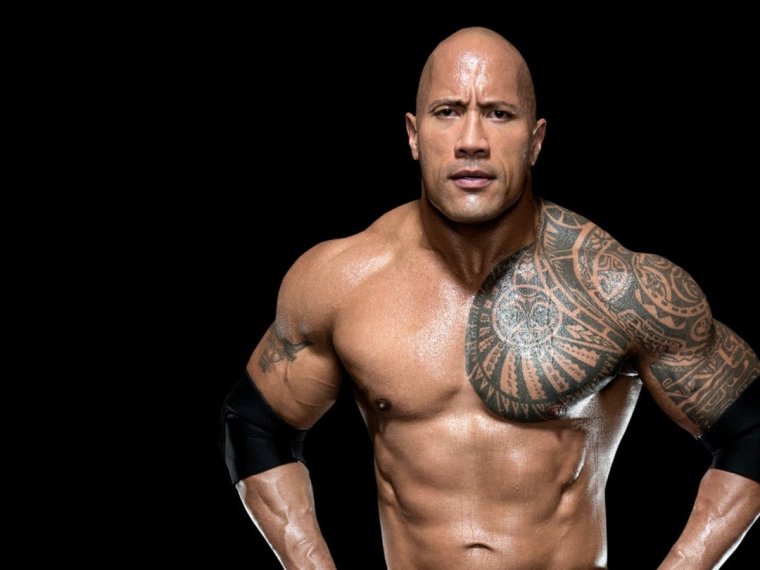 Скала Джонсон тату